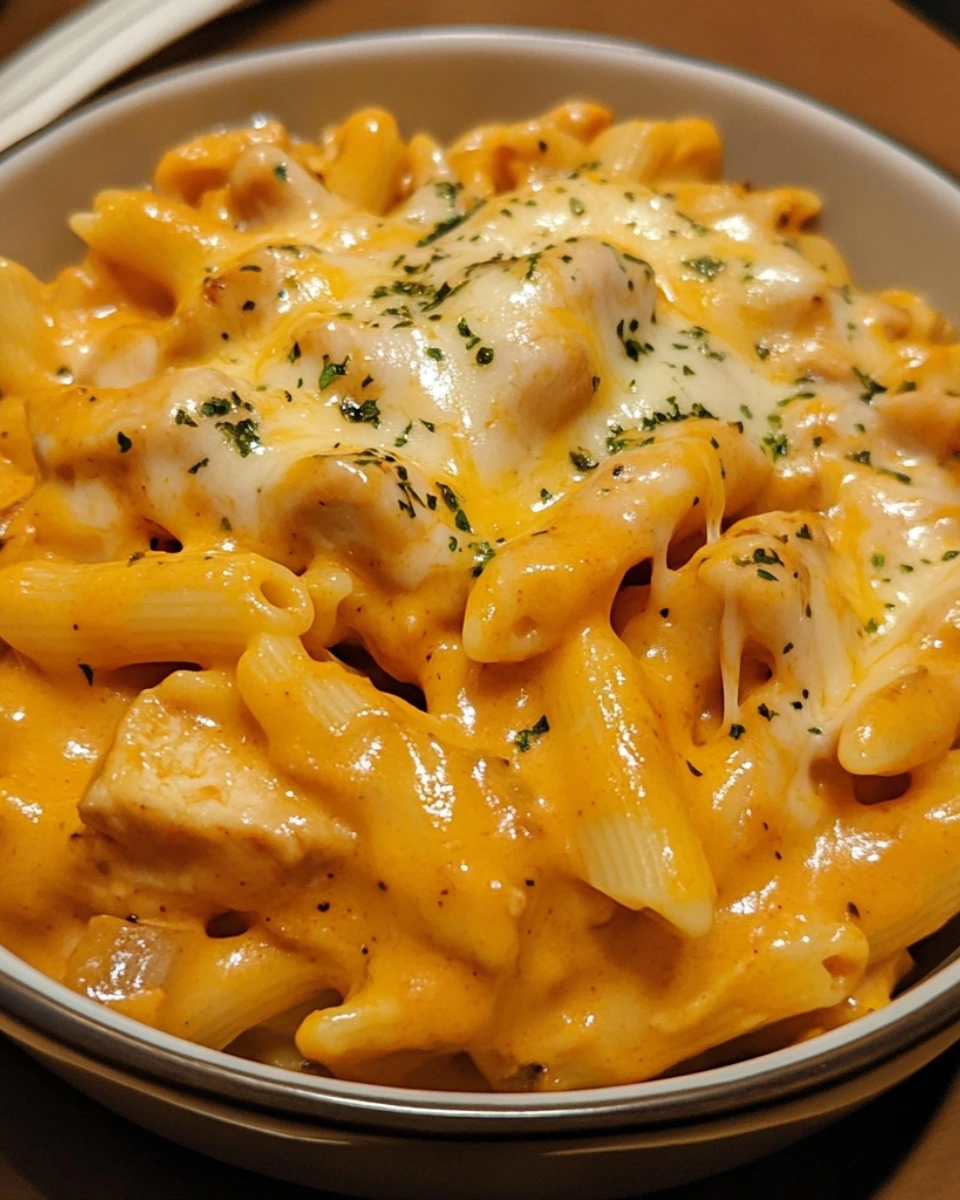One Skillet BBQ Chicken Cheese Pasta 2