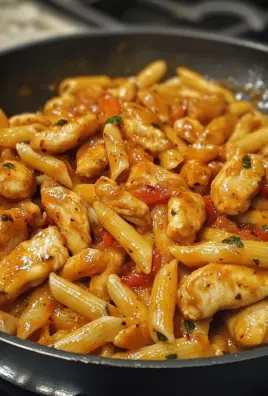 One Skillet Spicy Chipotle Honey Chicken Pasta 1