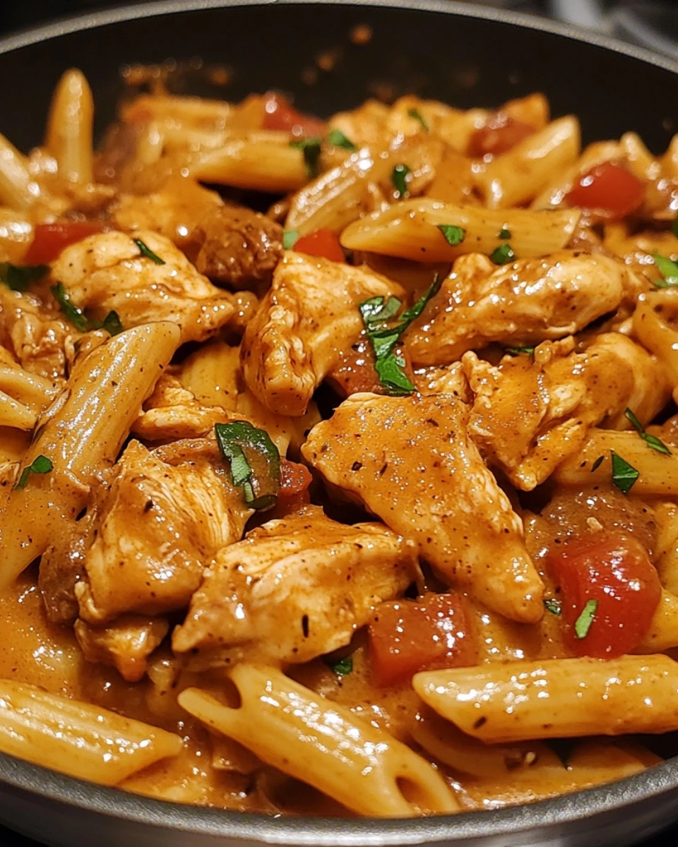 One Skillet Spicy Ranch Chicken Steak Pasta 1