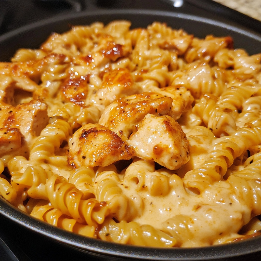 Smoky BBQ Cheddar Chicken Skillet Pasta 1