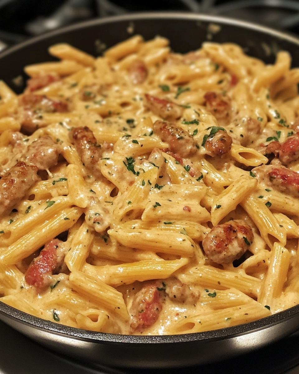 Smoky Cajun Garlic Butter Sausage Pasta