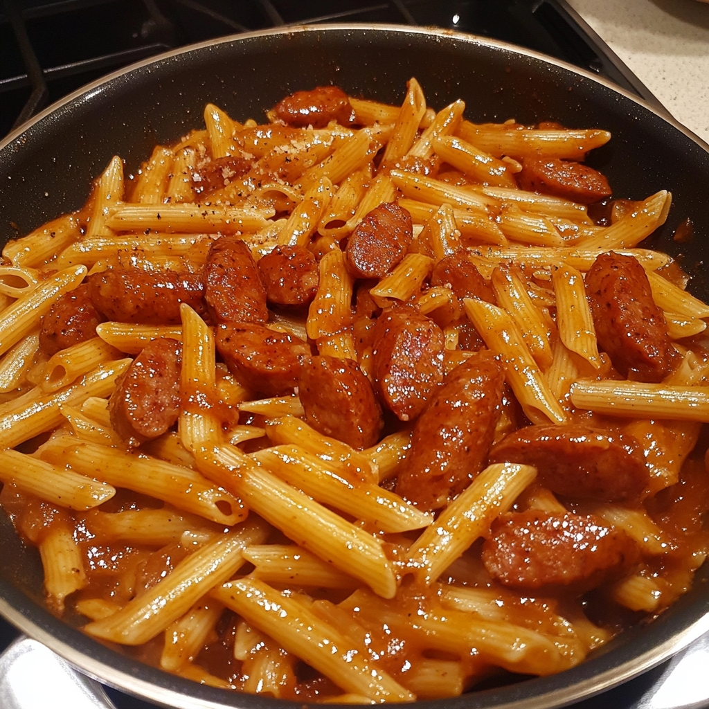 Smoky Honey Garlic Sausage Penne 2