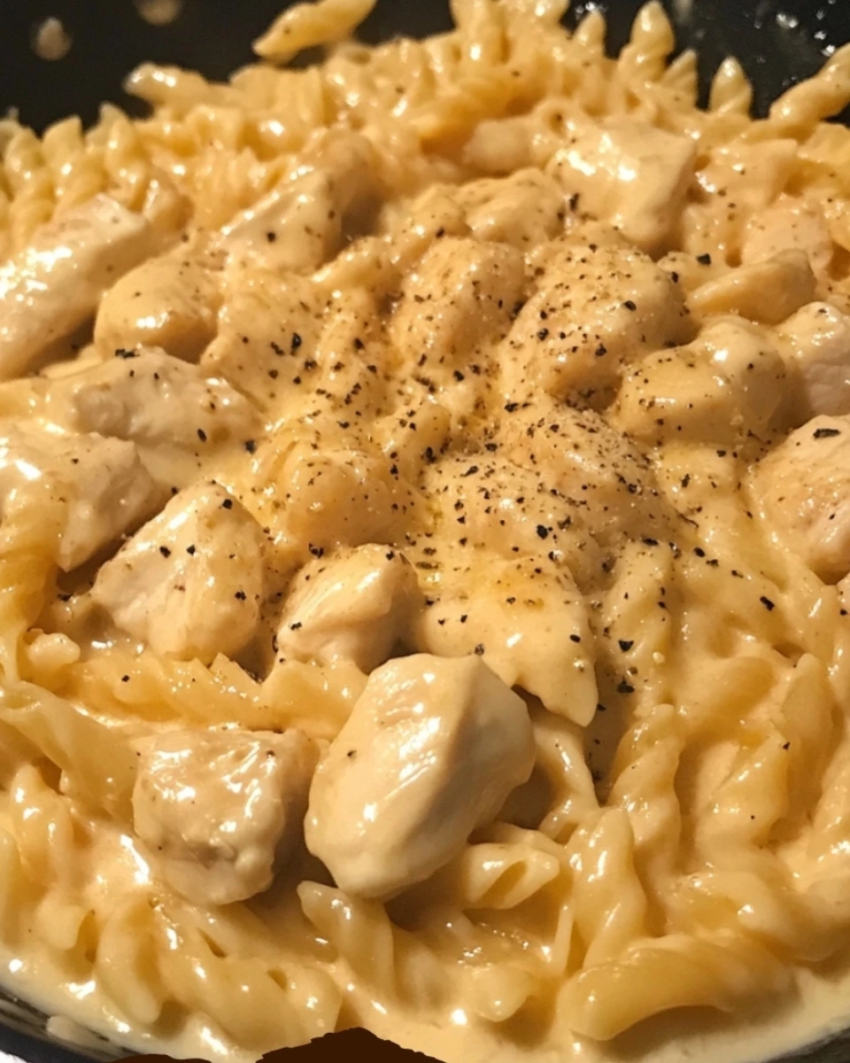 Smoky White Cheddar Honey Butter Chicken Pasta Skillet