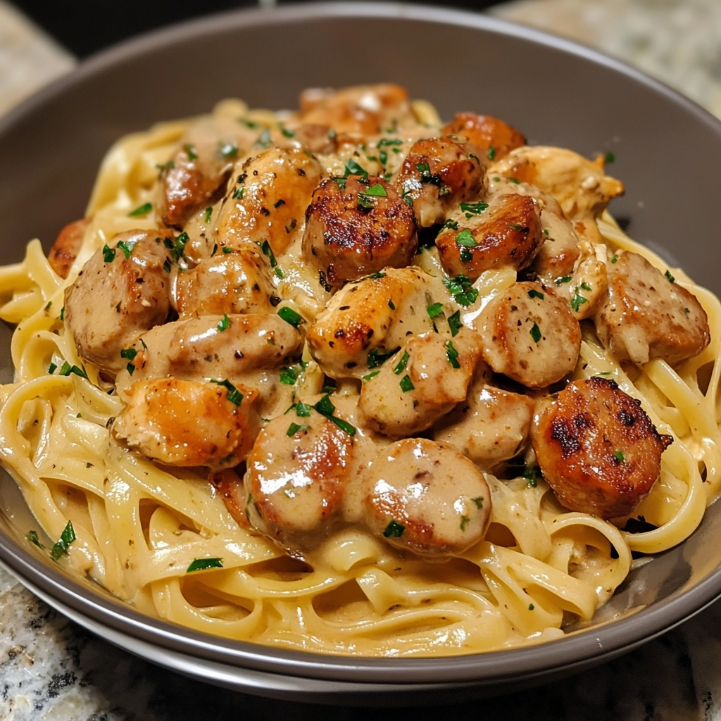 Spicy Cajun Sausage Chicken Linguine 2