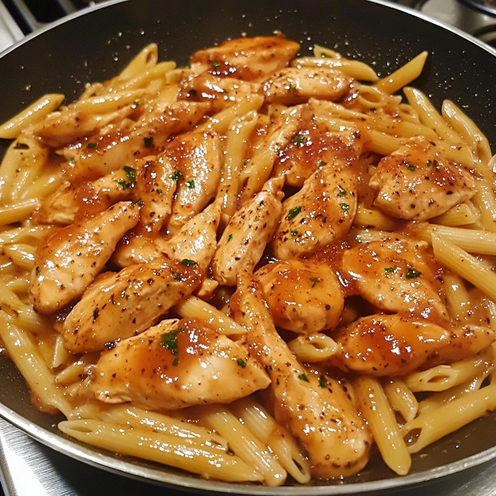 Sticky Smoky Garlic Butter Chicken Pasta 2