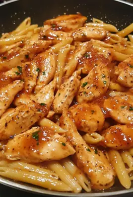 Sticky Smoky Garlic Butter Chicken Pasta