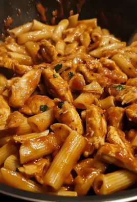 Sticky Sweet Chili BBQ Chicken Pasta 2