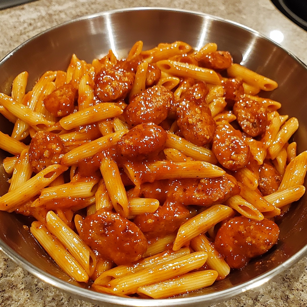 Sticky Sweet Heat BBQ Sausage Penne 2