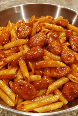 Sticky Sweet Heat BBQ Sausage Penne